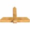 Ekena Millwork Eugene Rough Sawn Timber Gable Bracket, Western Red Cedar, 48"W x 32"H x 6"D x 6"F, 16/12 Pitch GBW048X32X0606EUG00RWR - alternate 4